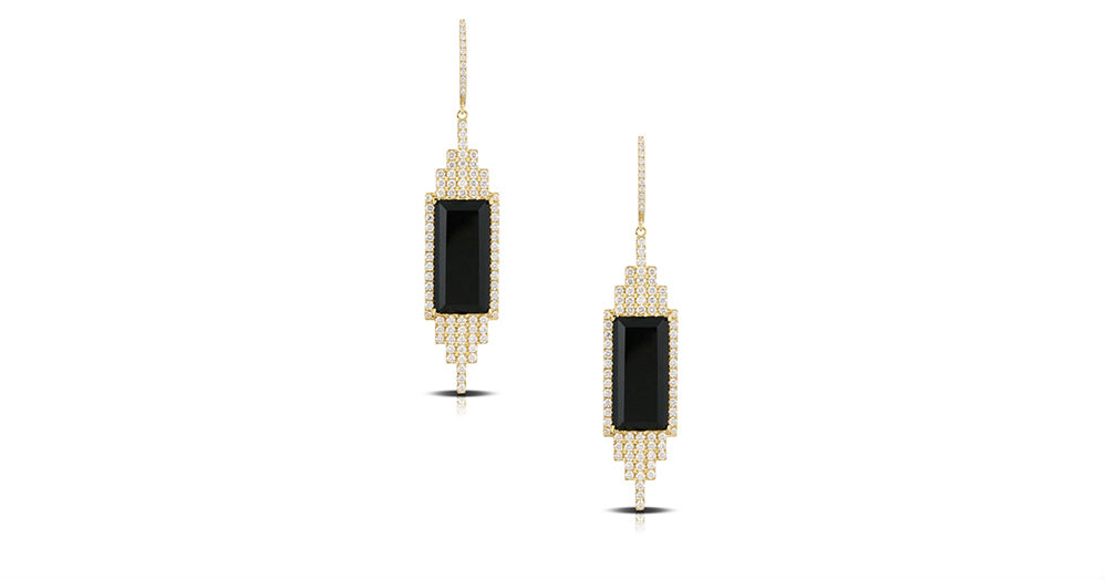 Rectangular Drop Earrings by Doves Doron Paloma