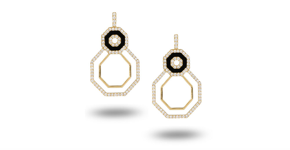 Circular Earrings, Doves by Doron Paloma