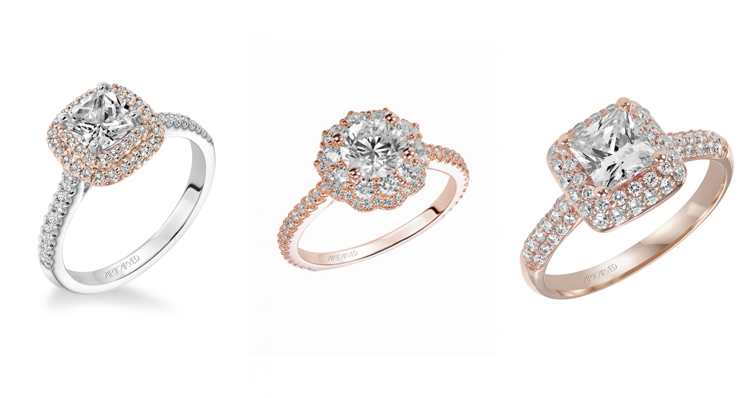 rose gold engagement rings ontario woodbridge