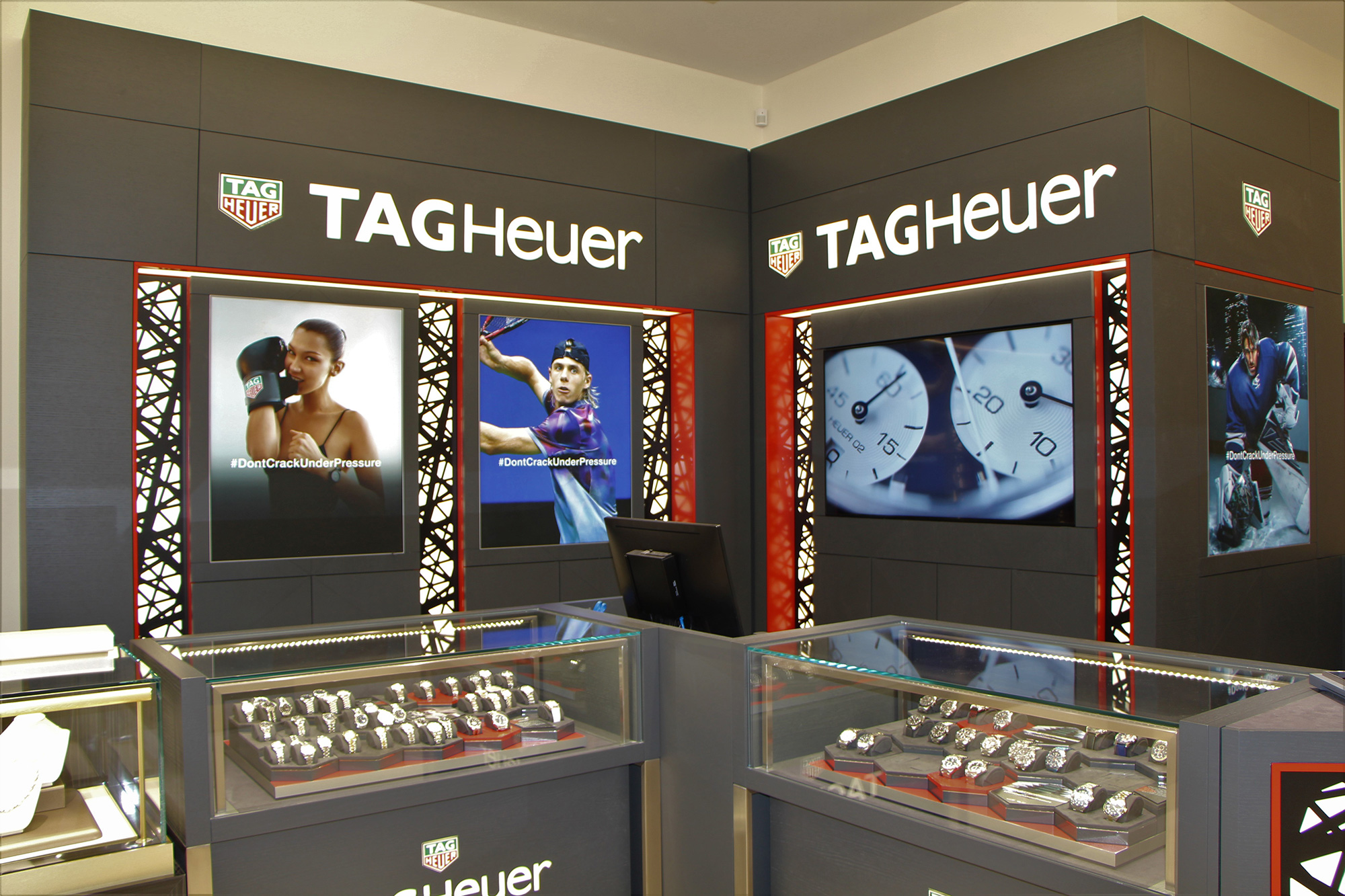 The Tag Heuer shop-in-shop at Damiani Jewellers