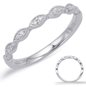 S Kashi & Sons Prong Set Wedding Band