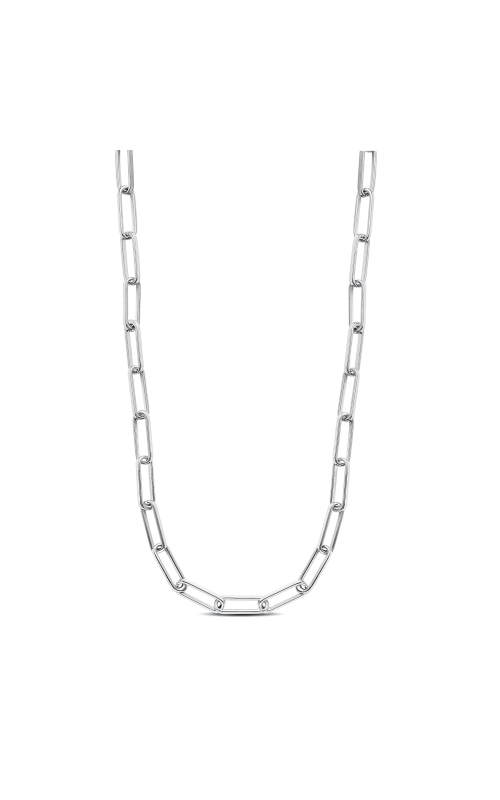 Miss Mimi Silver Paper Clip Necklace 18