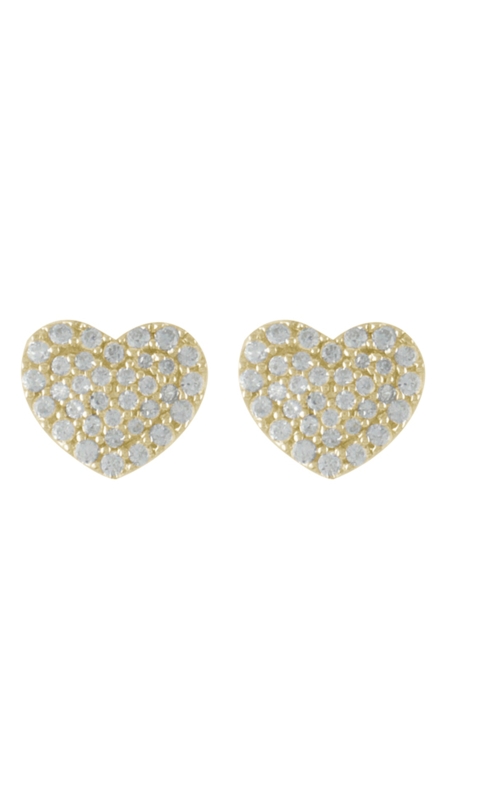 Miss Mimi Heart Silver Stud Earrings 13-021873-02