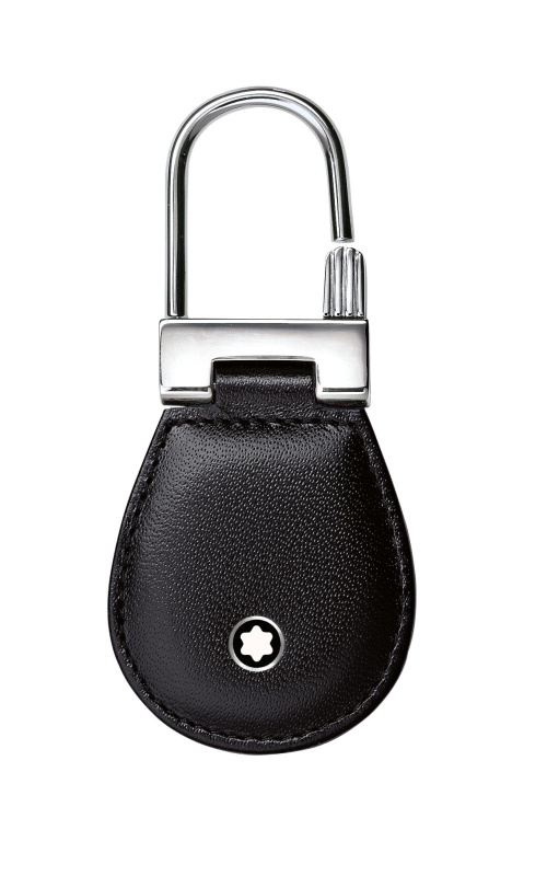Montblanc Black Leather Key Fob 14085