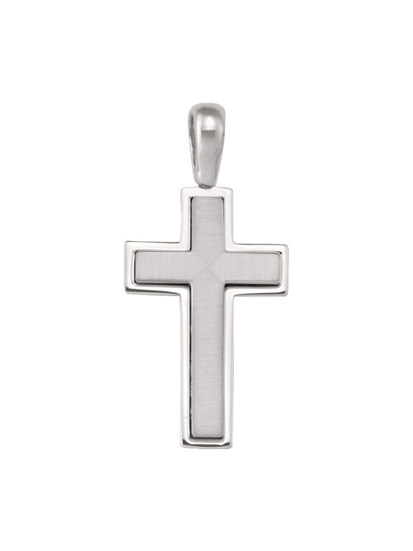 Tecimer 18 Karat White Gold Cross N1470-18W Tecimer 18 Karat White Gold Cross N1470-18W