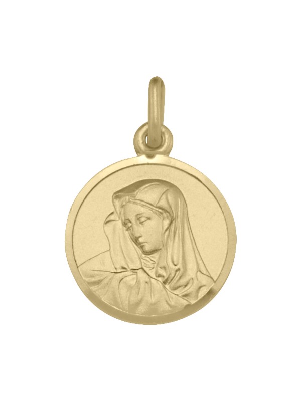Tecimer 14 Karat Yellow Gold Madonna Pendant N1705-14Y