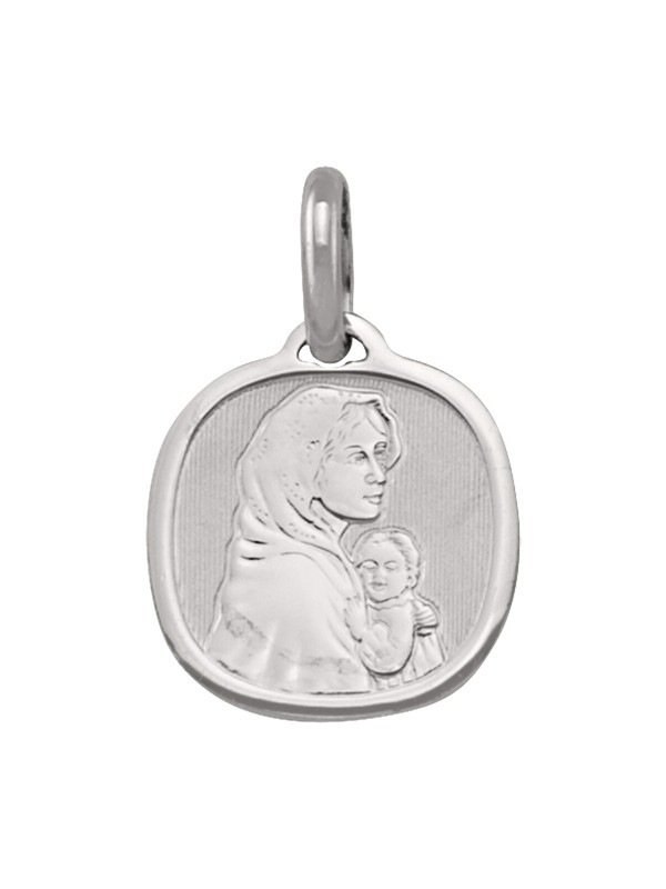 Tecimer 14 Karat White Gold Madonna Pendant N1726-14W