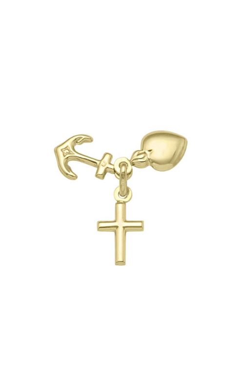 Tecimer 18 Karat Yellow Gold Faith, Hope, Charity Pendant N6726-18Y Tecimer 18 Karat Yellow Gold Faith, Hope, Charity Pendant N6726-18Y