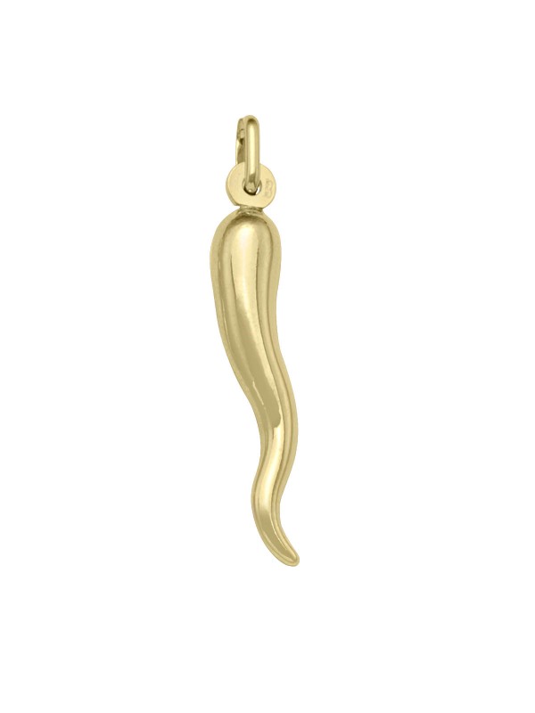 Tecimer 18 Karat Yellow Gold Horn Pendant N6728-18Y