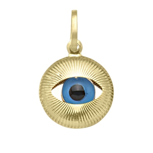 Tecimer 18 Karat Yellow Gold Evil Eye Pendant N6719-18Y