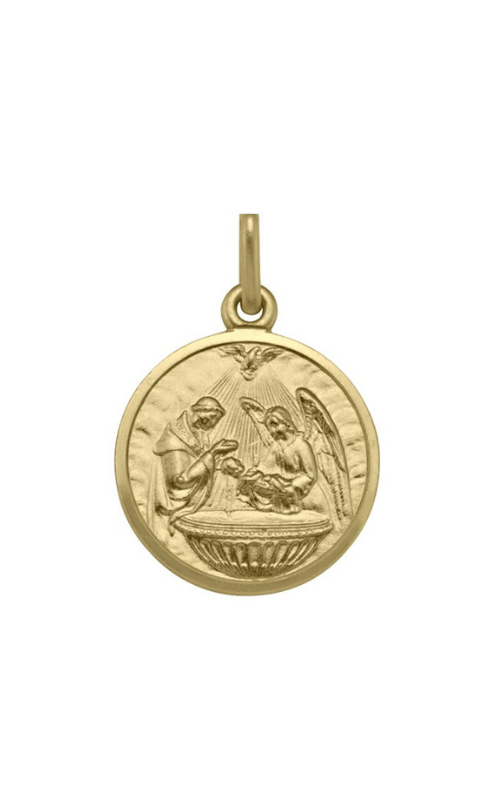 Tecimer 18 Karat Yellow Gold Baptismal Pendant N1506-18Y