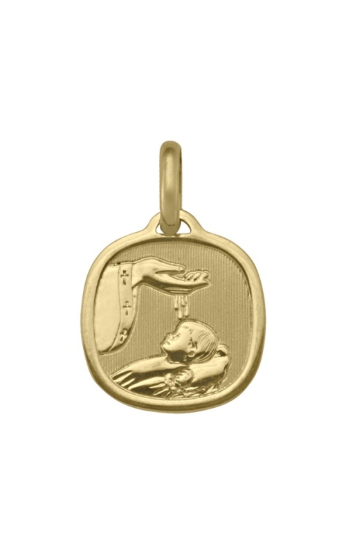 Tecimer 18 Karat Yellow Gold Baptismal Pendant N1511-18Y