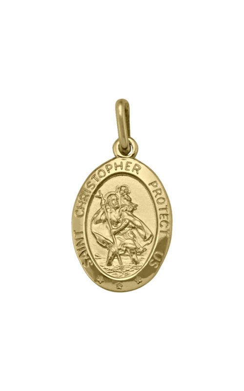 Tecimer 18 Karat Yellow Gold St. Christopher Pendant N1534-18Y