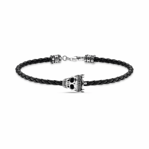 Thomas sabo black leather bracelet shop