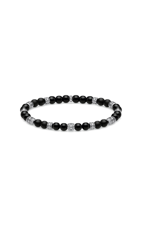 Thomas Sabo Black Obsidian Beaded Bracelet A1924-704-11