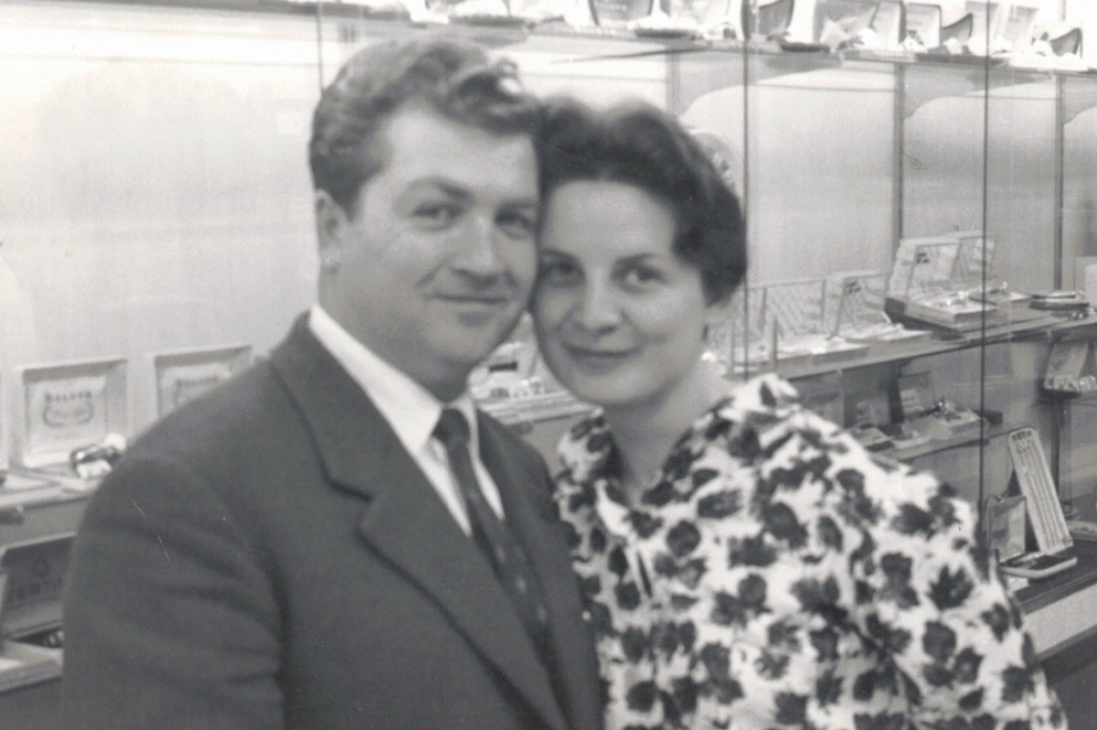 The Damiani’s after opening their first Woodbridge jewellery store in 1957.