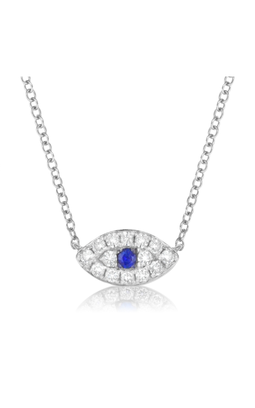 Miss Mimi Silver Evil Eye Necklace 04-143188-01BS