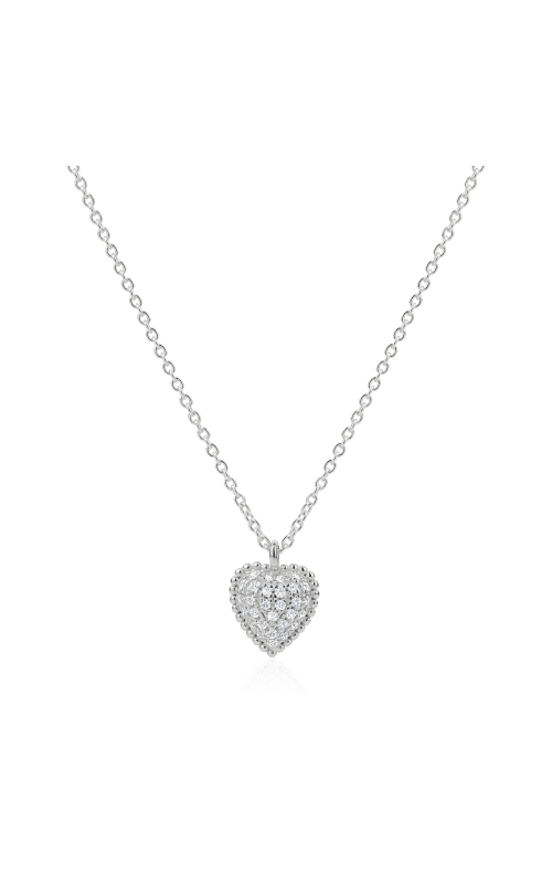 Miss Mimi Silver Heart Drop Necklace 04-143605-01