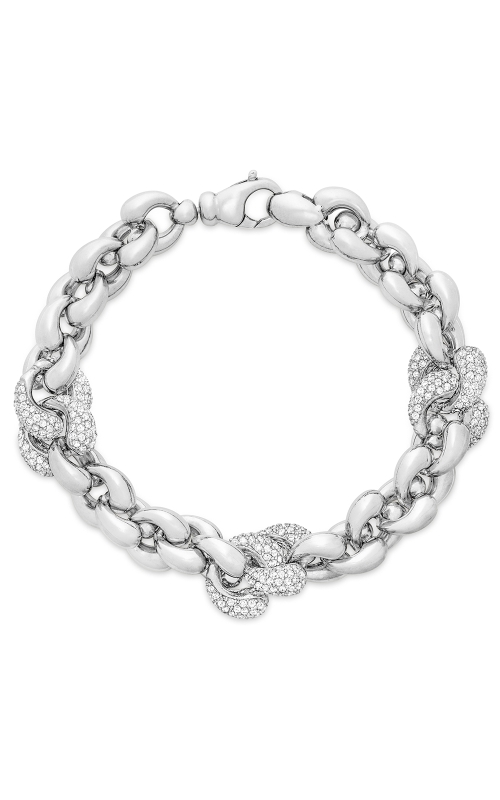 Miss Mimi Silver Fancy Heart Link Bracelet 07-082395-01