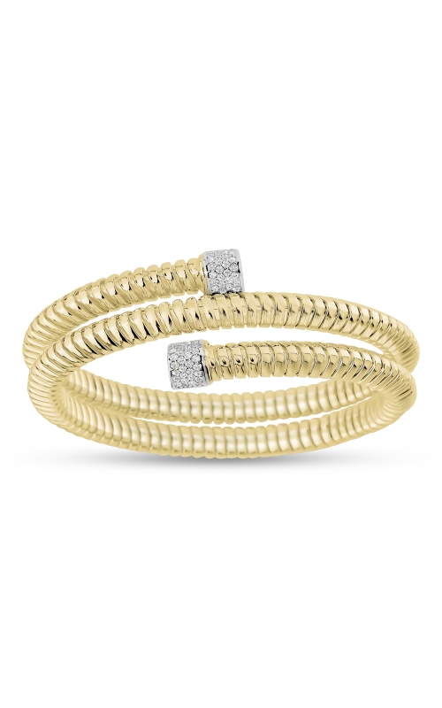 Miss Mimi Silver 3-Wrap Groove Bangle 07-086818-02WH-S